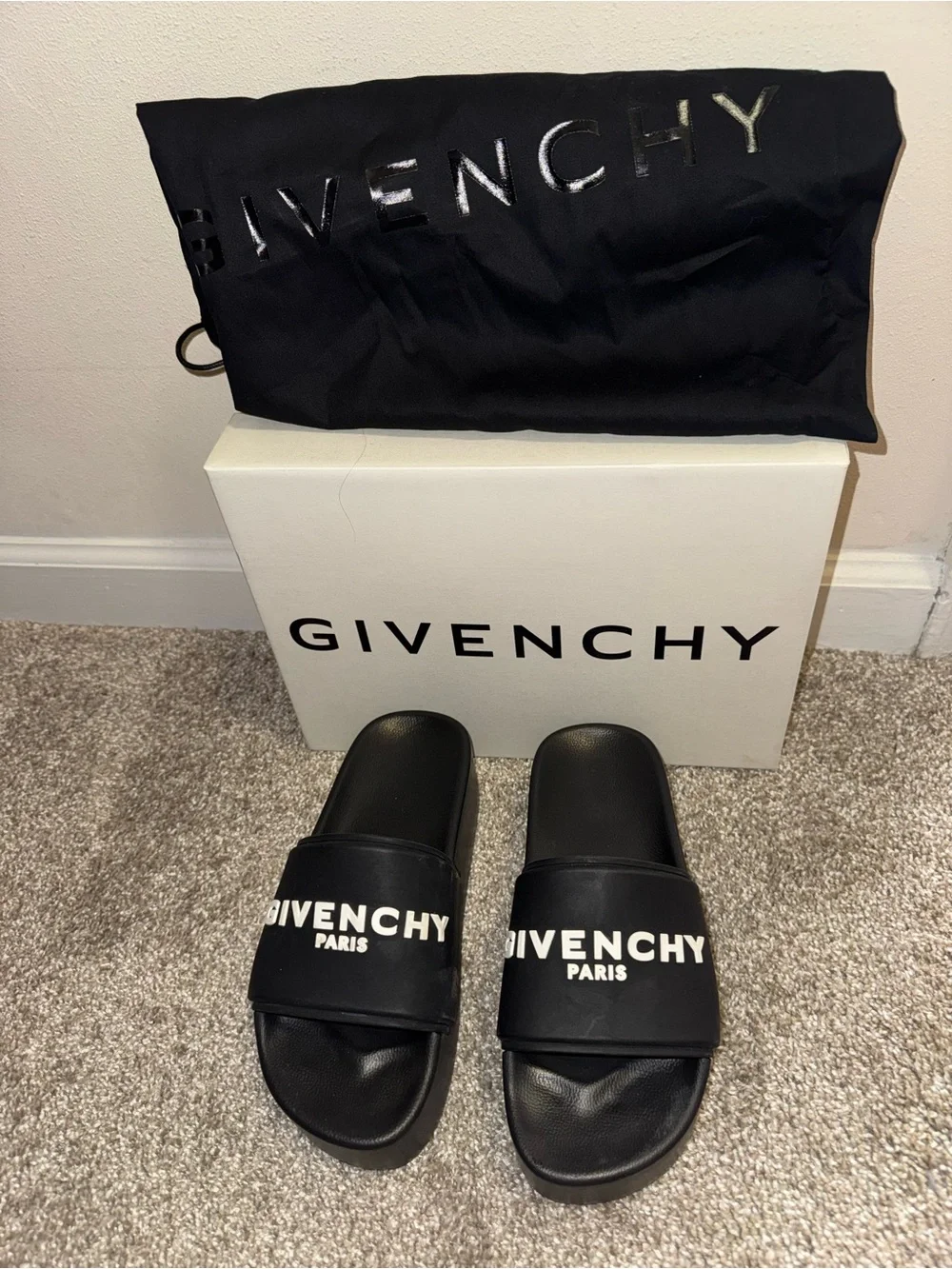 Givenchy Marshmallow Platform Slide Sandals